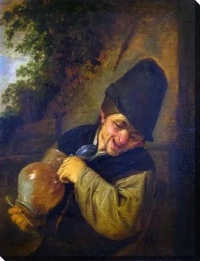 Картина Крестьянин держащий кувшин