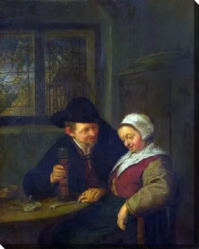 Картина Ухаживание за пожилой женщиной