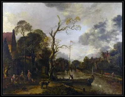 Вид на реку возле деревни