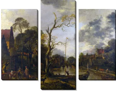 Вид на реку возле деревни