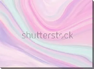 Картина маслом Мягкий текучий мрамор - композиция в нежных розово-голубых тонах