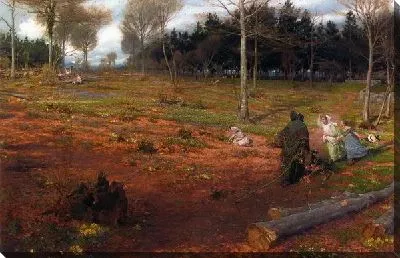 Картина Пейзаж с цветами