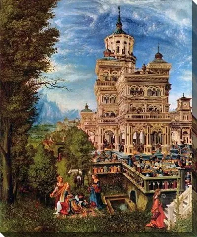 Картина Сусанна принимает ванну