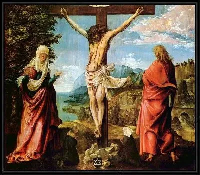 Распятие Христа на кресте. Мария и Джоанна