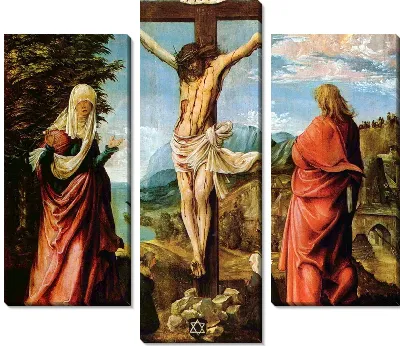 Распятие Христа на кресте. Мария и Джоанна