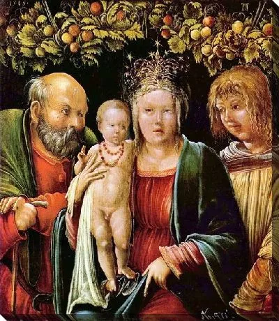 Картина Святое семейство ангелом