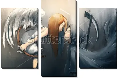 Поцелуй дьявола и ангела