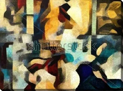 Картина маслом Яркая абстрактная композиция