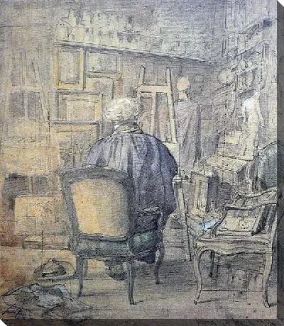 Картина Коро в студии