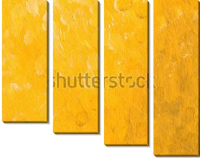 Модульная картина Поле жёлтых цветов