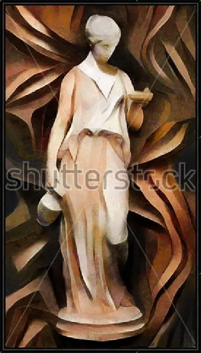 Картина Античная скульптура в современном рельефном живописном стиле