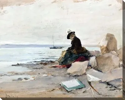 Художник на пляже