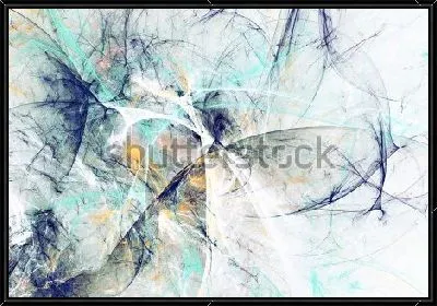 Картина Динамичное сочетание тонких линий в иллюзии фрактального движения 