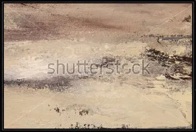 Следы капель дождя на песке морского берега - композиция в оттенках бежевого и коричневого цвета