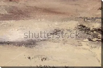 Следы капель дождя на песке морского берега - композиция в оттенках бежевого и коричневого цвета