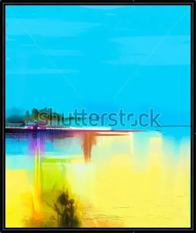 Картина Яркий весенний абстрактный пейзаж