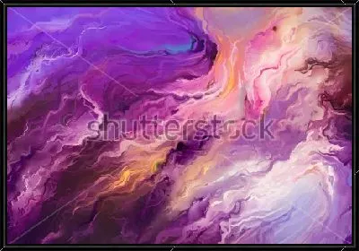 Картина Фиолетовое пламя - яркая динамичная композиция с иллюзией движения огня