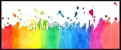 Картина Всплеск акварельной радуги