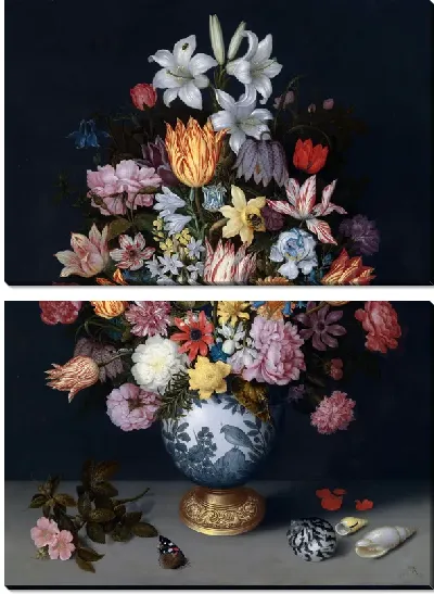 Картина Натюрморт с цветами в Ван-Ли Ваза (A Still Life of Flowers in a Wan-Li Vase)