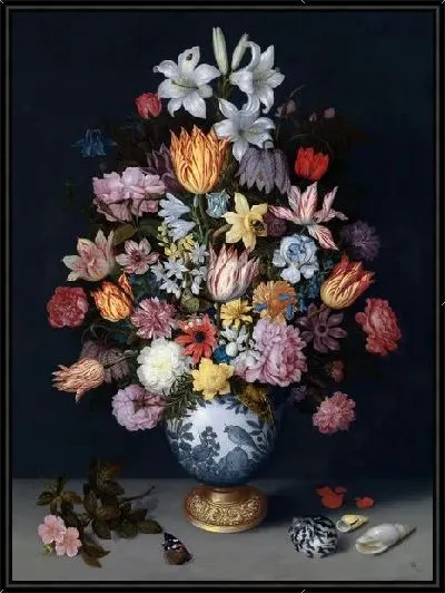 Картина Натюрморт с цветами в Ван-Ли Ваза (A Still Life of Flowers in a Wan-Li Vase)