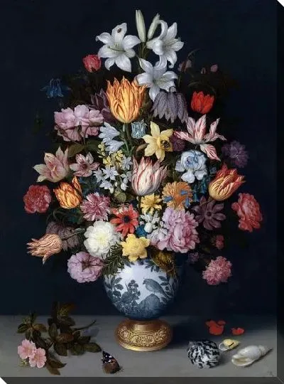 Картина Натюрморт с цветами в Ван-Ли Ваза (A Still Life of Flowers in a Wan-Li Vase)