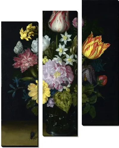 Картина Цветы в вазе (Flowers in a Glass Vase)