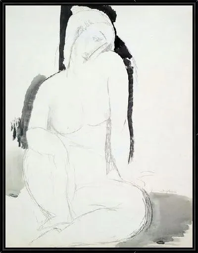 Картина Сидящая обнаженная (Seated Nude)