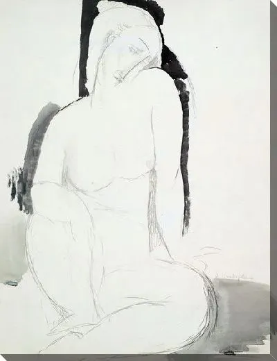Картина Сидящая обнаженная (Seated Nude)