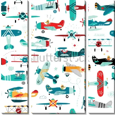 Модульная картина Самолеты №18