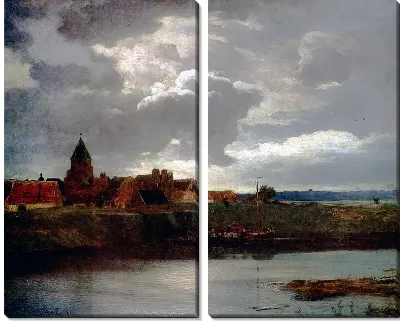 Картина Пейзаж (Landschaft mit Flub)