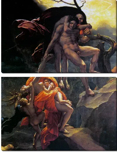 Картина Потоп (Scene de deluge, Scene of flood)