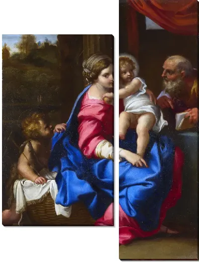 Картина Святое семейство с младенцем святого Иоанна Крестителя (The Holy Family with the Infant Saint John the Baptist)