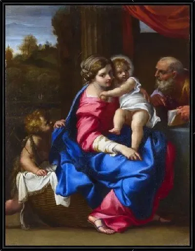 Картина Святое семейство с младенцем святого Иоанна Крестителя (The Holy Family with the Infant Saint John the Baptist)