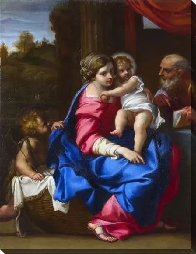 Картина Святое семейство с младенцем святого Иоанна Крестителя (The Holy Family with the Infant Saint John the Baptist)
