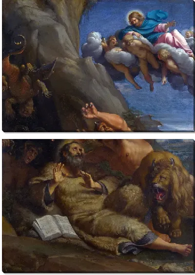 Картина Явление Христа святому Антонию Аббату (Christ appearing to Saint Anthony Abbot)