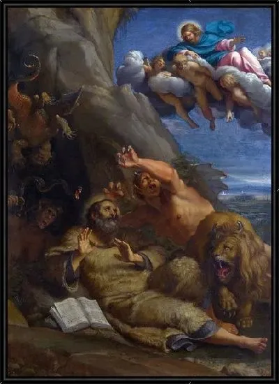 Картина Явление Христа святому Антонию Аббату (Christ appearing to Saint Anthony Abbot)