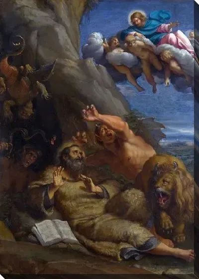 Картина Явление Христа святому Антонию Аббату (Christ appearing to Saint Anthony Abbot)