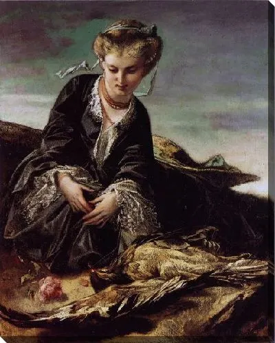 Картина Девушка с мертвой птицей (The girl with the dead bird)