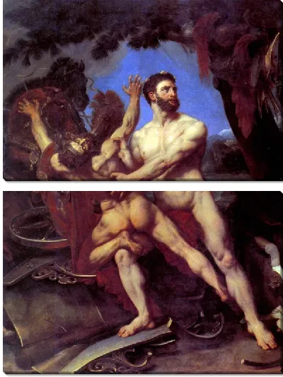 Картина Геркулес и Диомед, (Hercule a Diomede)