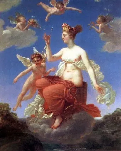 Картина Жалобы Венере (The Love pique by a bee, complains in Venus)