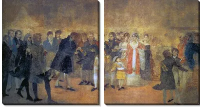 Картина Наполеон посещает Лувр (Napoleon visitant le Salon du Louvre)