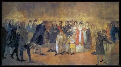 Картина Наполеон посещает Лувр (Napoleon visitant le Salon du Louvre)