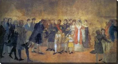 Картина Наполеон посещает Лувр (Napoleon visitant le Salon du Louvre)