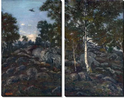 Картина Лес Фонтенбло (The Forest of Fontainebleau)