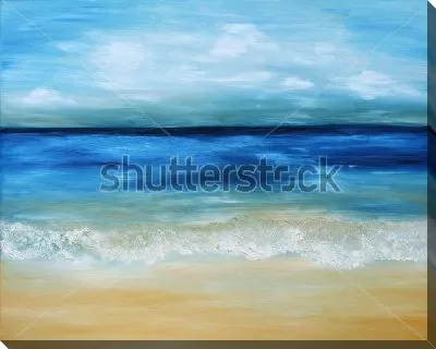 Картина маслом Красивый морской пейзаж