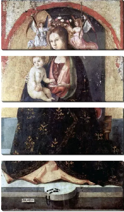 Картина Мадонна с младенцем (Polyptychon des Hl. Gregor, Mitteltafel (Szene - Thronende Madonna))