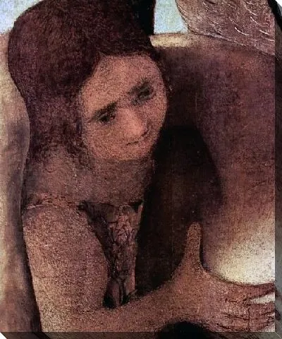 Картина Пьета с тремя ангелами. Фрагмент (Pieta with three angels (detail — Angel))