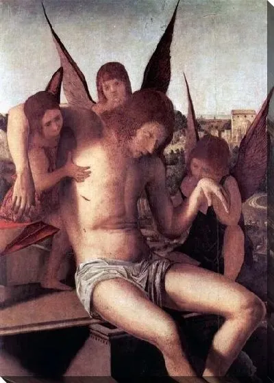 Картина Пьета с ангелами. Фрагмент (Pieta with three angels (fragment)