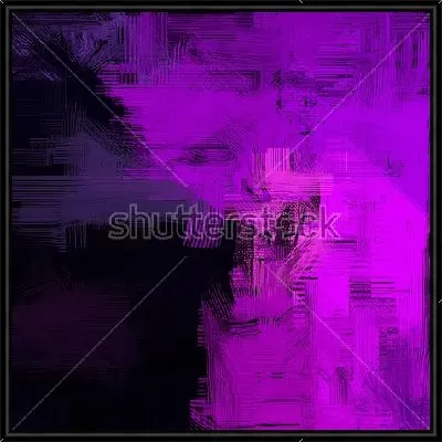 Картина Контрастное динамичное сочетание оттенков сиреневого и пурпурного цвета на чёрном фоне