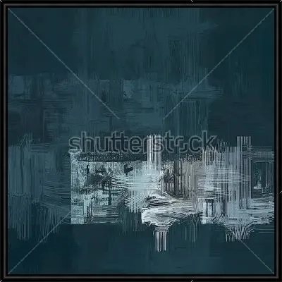 Картина Лунный свет на крестах кладбища - композиция в тёмных и светлых оттенках серого цвета